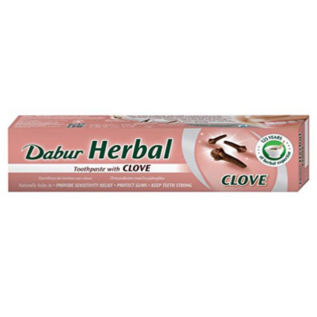 Dabur Herbal Toothpaste with Clove 100ml (Οδοντόκρεμα με Εκχυλίσματα Γαρύφαλλου) 