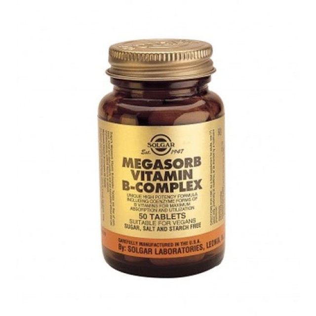 Solgar Megasorb B Complex 50tabs