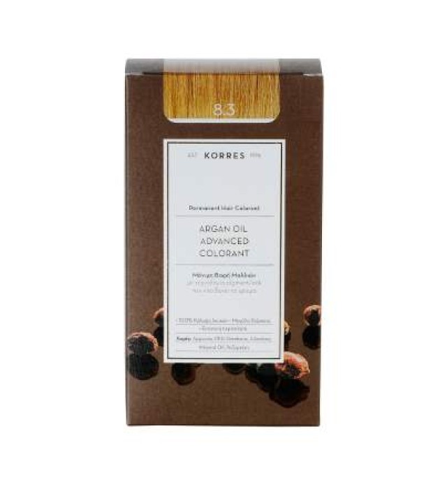 Korres Argan Color Golden / Honey Light Blonde 8.3 (Ξανθό Ανοικτό Χρυσό / Μελί)