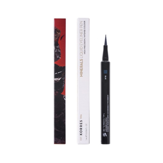 Korres Minerals Liquid Eyeliner Blue 1ml (Eyeliner σε Μορφή Μαρκαδόρου - Μπλε Χρώμα) 