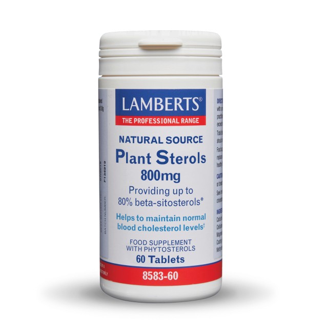 Lamberts Plant Steroles 800mg 60tab (Φυτικές Στερόλες για Διατήρηση των Φυσιολογικών Επιπέδων Χοληστερόλης)