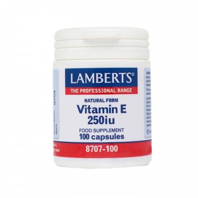Lamberts Vitamin E 250iu Natural 100cap (Βιταμίνη E)