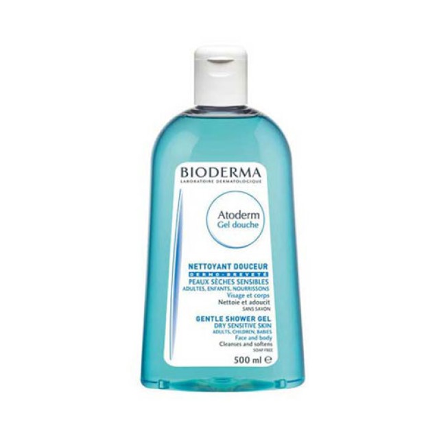 Bioderma Atoderm Ultra Gentle Shower Gel 500ml (Απαλό Αφρόλουτρο Χωρίς Σαπούνι για την Ευαίσθητη Επιδερμίδα με Τάση Ατοπίας)