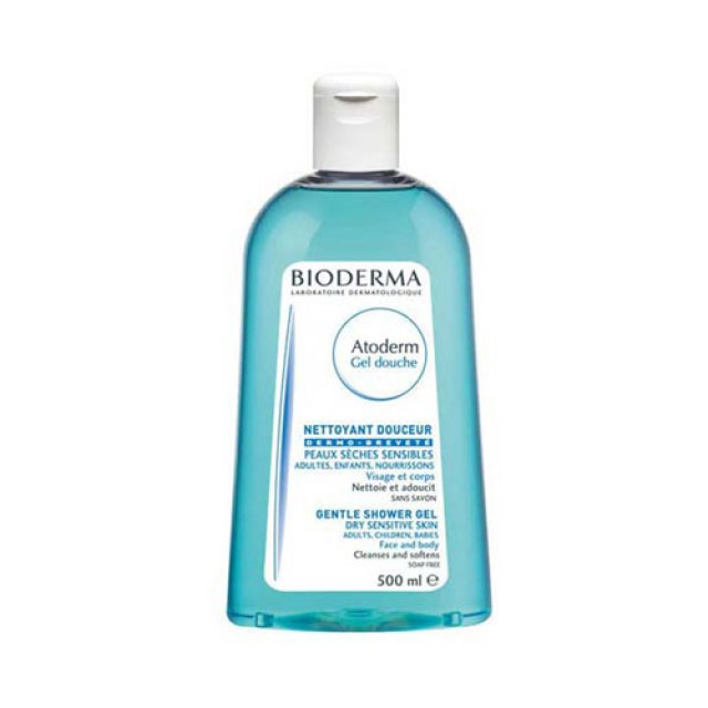 Bioderma Atoderm Ultra Gentle Shower Gel 500ml (Απαλό Αφρόλουτρο Χωρίς Σαπούνι για την Ευαίσθητη Επι