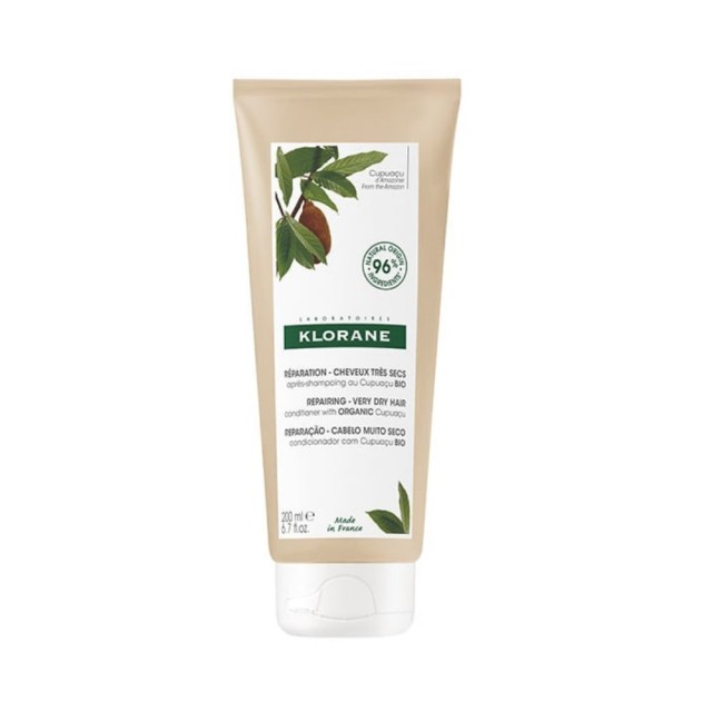 Klorane Cupuacu Nourishing & Repairing Baume 200ml (Μαλακτική Κρέμα Μαλλιών με Βιολογικό Cupuacu για