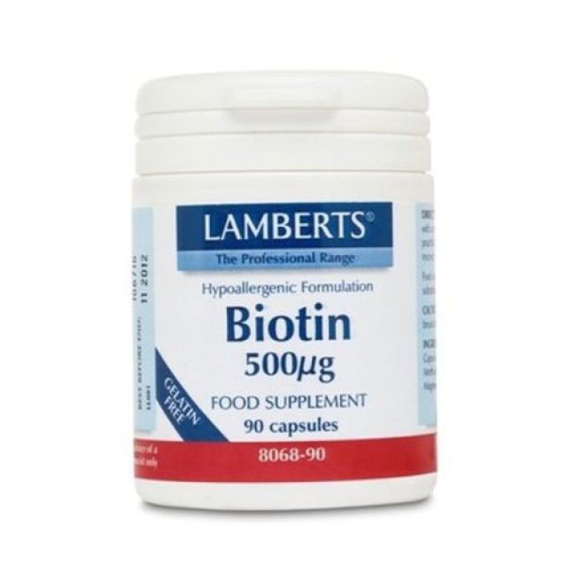 Lamberts Biotin 500mcg 90caps (Βιοτίνη)