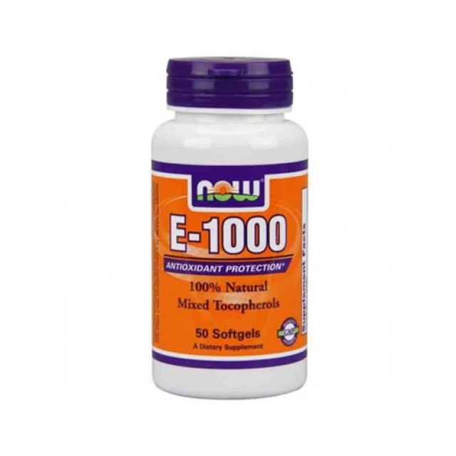 Now Foods Vitamin E 1000iu Mixed Tocopherols 50caps