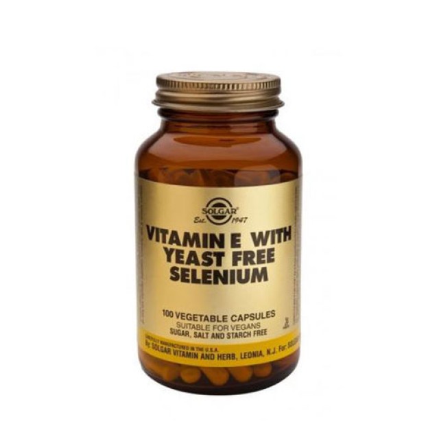 Solgar Vitamin E And Selenium 100vegetarian caps (Αντιοξειδωτικά)