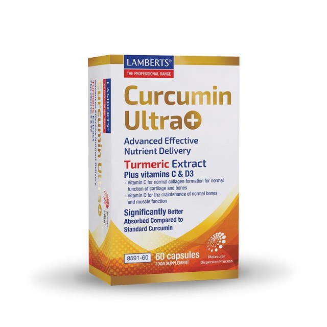 Lamberts Curcumin Ultra+ 60caps (Συμπλήρωμα Διατροφής με Εκχύλισμα Κουρκουμά)