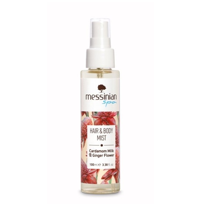 Messinian Spa Hair & Body Mist Cardamom Milk & Ginger Flower 100ml (Σπρέι Σώματος ή Μαλλιών με Άρωμα Κάρδαμου & Τζίντζερ)