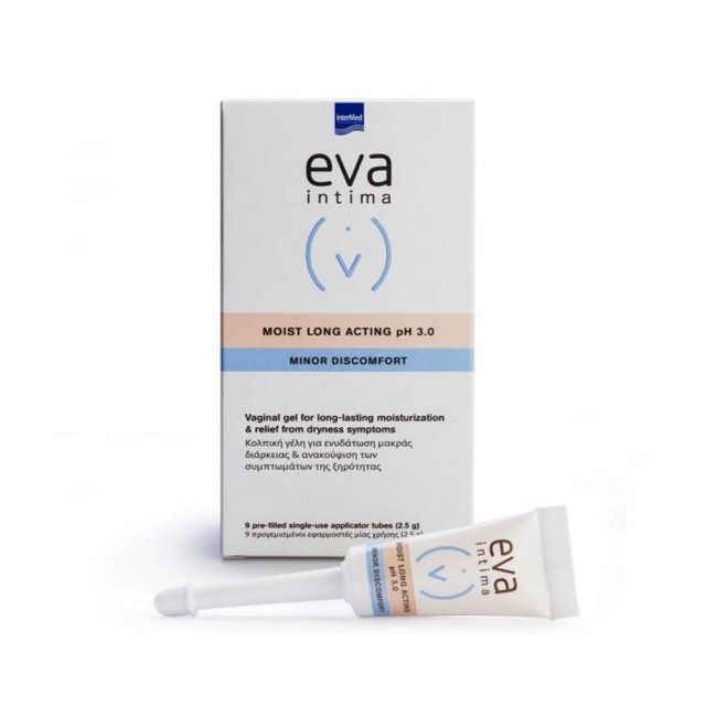 Intermed Eva Intima Moist Long Acting pH 3.0 Vaginal Gel 9x2.5gr