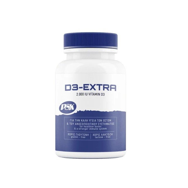 Psk D3 Extra 2000 IU Vitamin D3 80tabs (Συμπλήρωμα Διατροφής με Βιταμίνη D3)