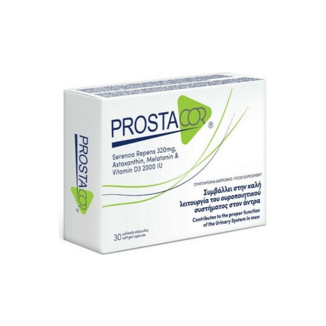 Prostacor 30softgels (Συμπλήρωμα Διατροφής για την Υγεία του Ουροποιητικού Συστήματος του Άνδρα)