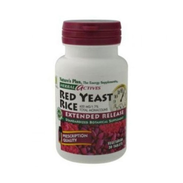 Natures Plus Extended Release Red Yeast Rice 30 tabs (Χοληστερίνη)