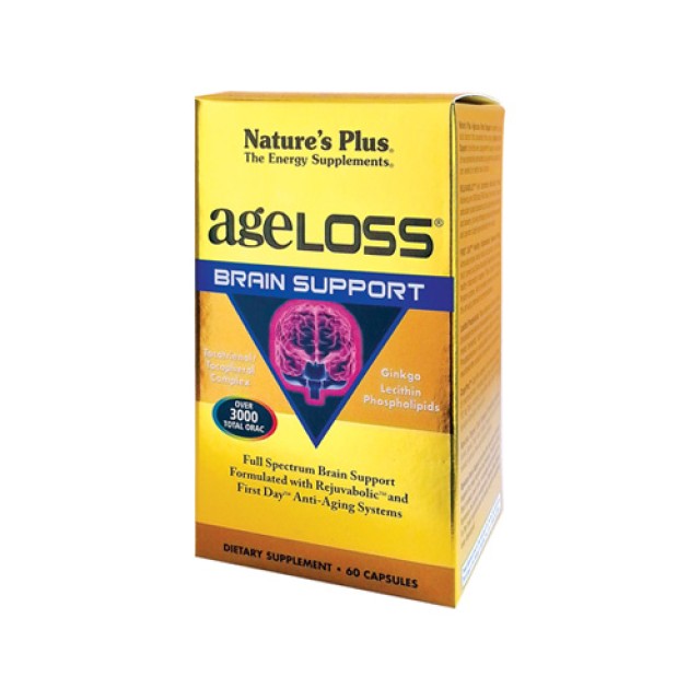 Natures Plus Ageloss Brain Support 60caps (Αντιοξειδωτικο για τις Ελεύθερες Ρίζες)