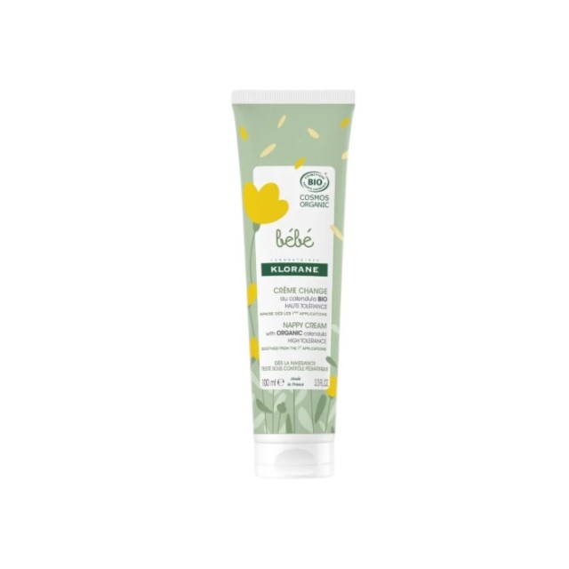 Klorane Bebe Nappy Cream 100ml (Βιολογική Πιστοποιημένη Κρέμα για την Αλλαγή της Πάνας)