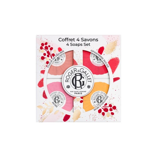 Roger & Gallet Bestsellers Perfumed Soaps Set 4x50gr (ΣΕΤ με 4 Αρωματικά Σαπούνια)