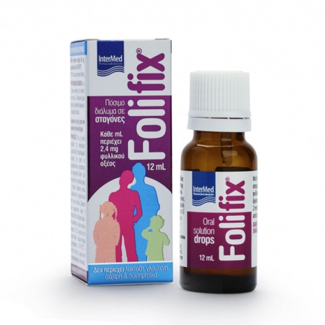 Folifix Drops 12ml (Φυλλικό Οξύ σε Σταγόνες)
