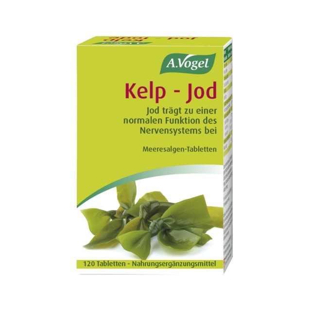 A.Vogel Kelp Jod Tabs 120tabs (Φυσική Πηγή Ιωδίου & Λοιπών Μεταλλικών Στοιχείων)