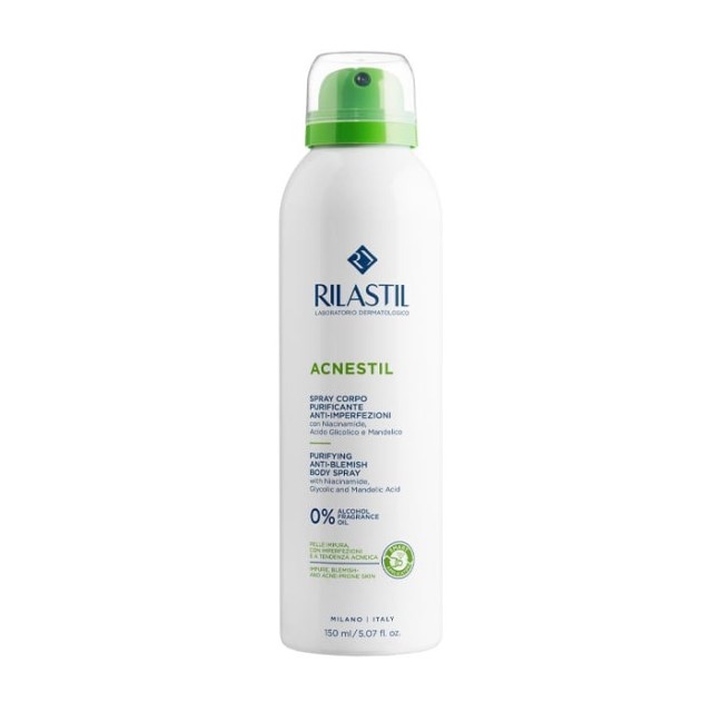 Rilastil Acnestil Purifying Anti-Blemish Body Spray 150ml (Σπρέι Κατά των Ατελειών της Ακμής Σώματος)