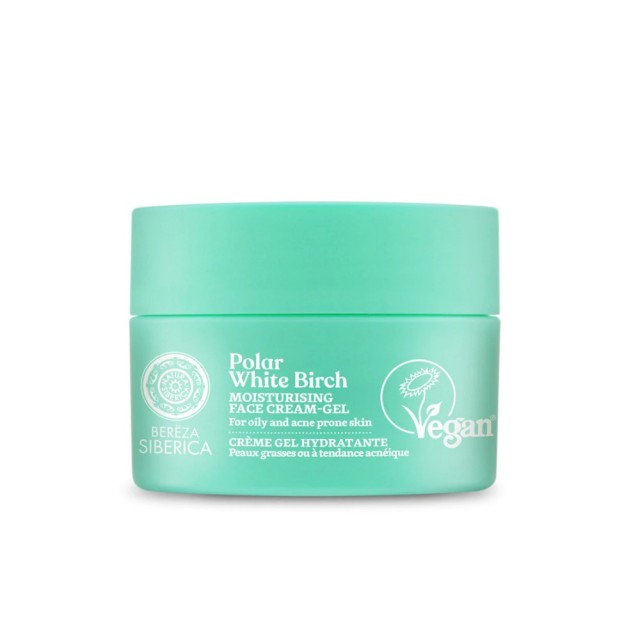 Natura Siberica Polar White Birch Moisturizing Face Cream Gel 50ml (Ενυδατική 24ωρη Κρέμα Τζέλ για Λιπαρή & Ακνεϊκή Επιδερμίδα)