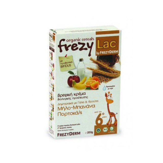 Frezylac Bio Cereal Δημητριακά-Γάλα-Φρούτα 200gr