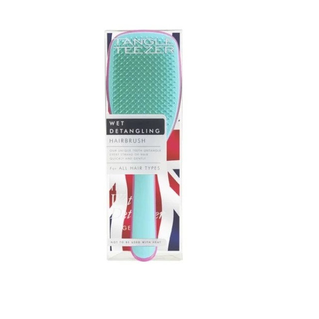 Tangle Teezer The Wet Detangler Large Size Pink/Turquoise (Μεγάλη Βούρτσα Μαλλιών Tιρκουάζ/Ροζ)