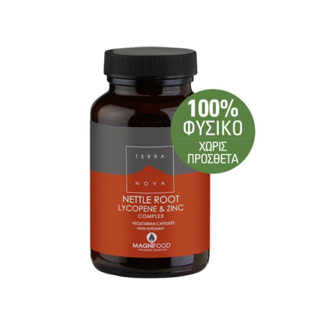 Terranova Nettle Root Lycopene & Zinc Complex 100caps / Prostate Support (Υπερπλασία Προστάτη-Προστατίτιδα)