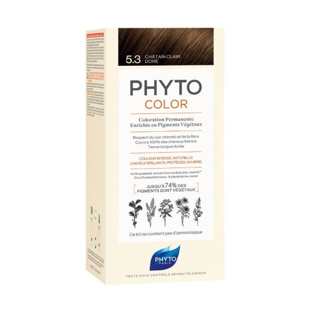 Phyto Phytocolor 5.3 Chatain Clair Dore  (Καστανό Ανοιχτό Χρυσό)