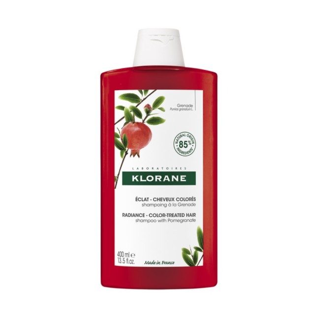 Klorane Grenade Radiance Color Treated Hair Shampoo 400ml (Σαμπουάν για Βαμμένα Μαλλιά με Ρόδι)