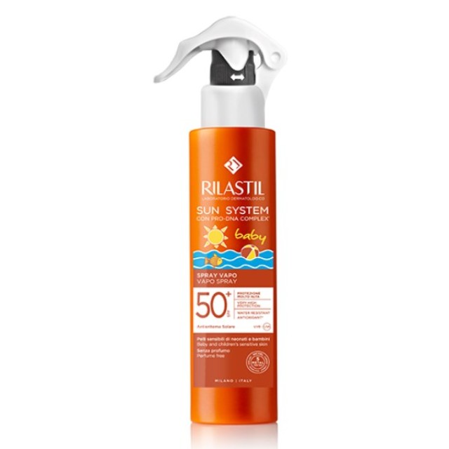 Rilastil Sun System Baby Vapo Spray SPF50+ 200ml (Παιδικό Αντηλιακό Γαλάκτωμα σε Σπρέι με Ανάλαφρη Υφή)