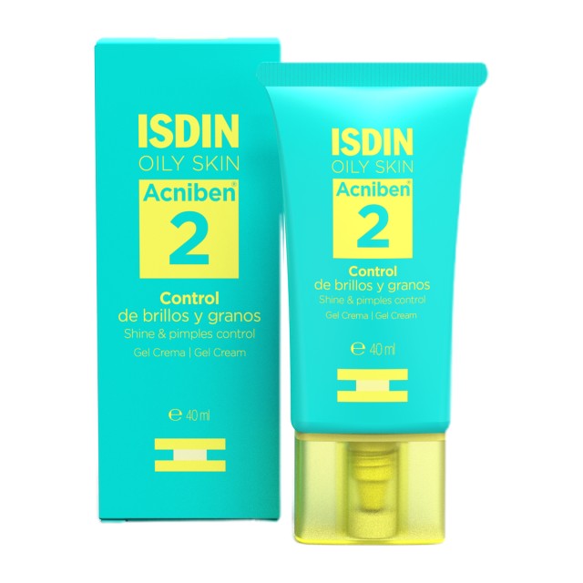 Isdin Acniben Shine & Pimples Control 40ml (Καθημερινή Κρέμα Τζελ Προσώπου για Λιπαρό & Ακνεϊκό Δέρμα)