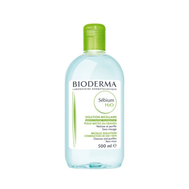 Bioderma Sebium H2O Solution 500ml  (Καθαριστικό Προσώπου για Λιπαρές Επιδερμίδες)