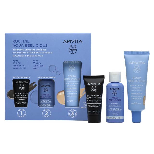 Apivita SET Hydrating & Natural Coverage Routine Aqua Beelicious (ΣΕΤ για Ενυδάτωση & Φυσική Κάλυψη)