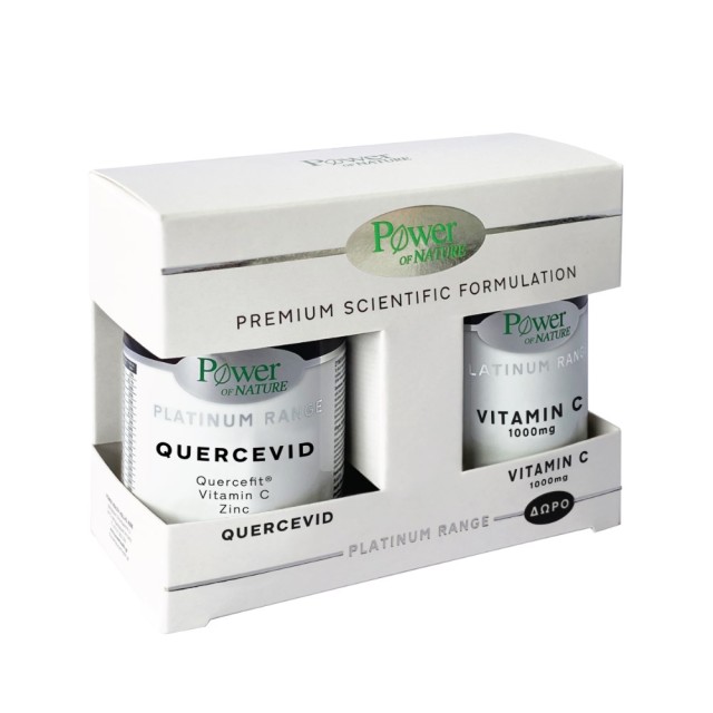 Power Health Platinum SET Quercevid 30caps & ΔΩΡΟ Vitamin C 1000mg 20tabs (ΣΕΤ Συμπληρωμάτων Διατροφής για Ενίσχυση του Ανοσοποιητικού & Αντιοξειδωτική Προστασία των Κυττάρων)