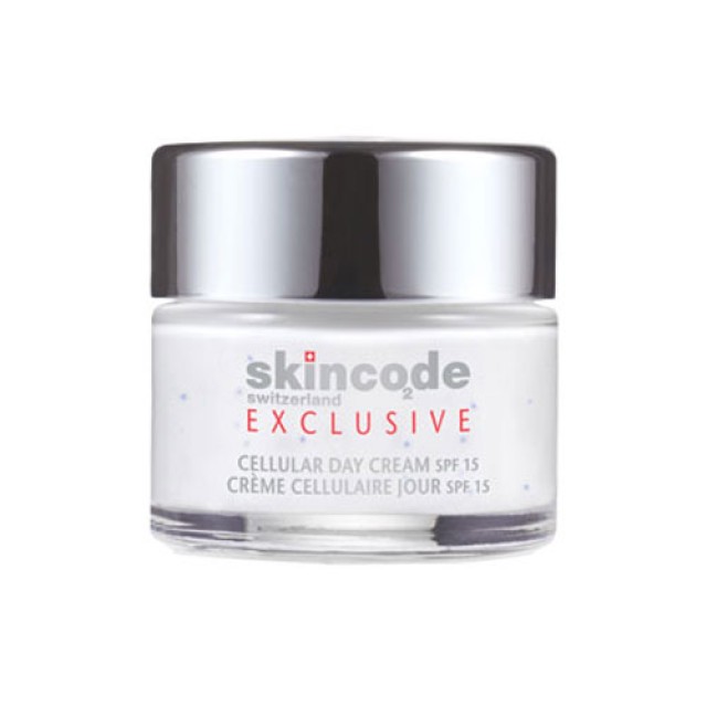 Skincode Exclusive Cellular Day Cream SPF15 50ml (Αντιγηραντική Κρέμα Ημέρας με Αντηλιακή Προστασία) 