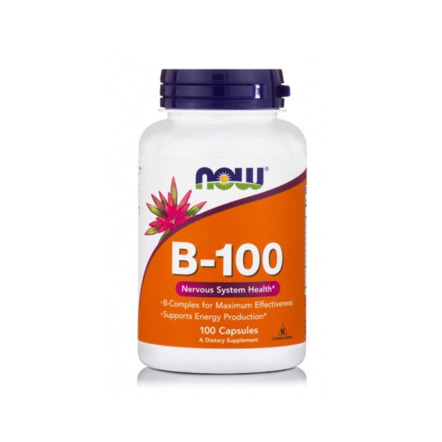 Now Foods Vitamin B-100 Complex 100caps (Σύμπλεγμα των Βιταμινών Β)