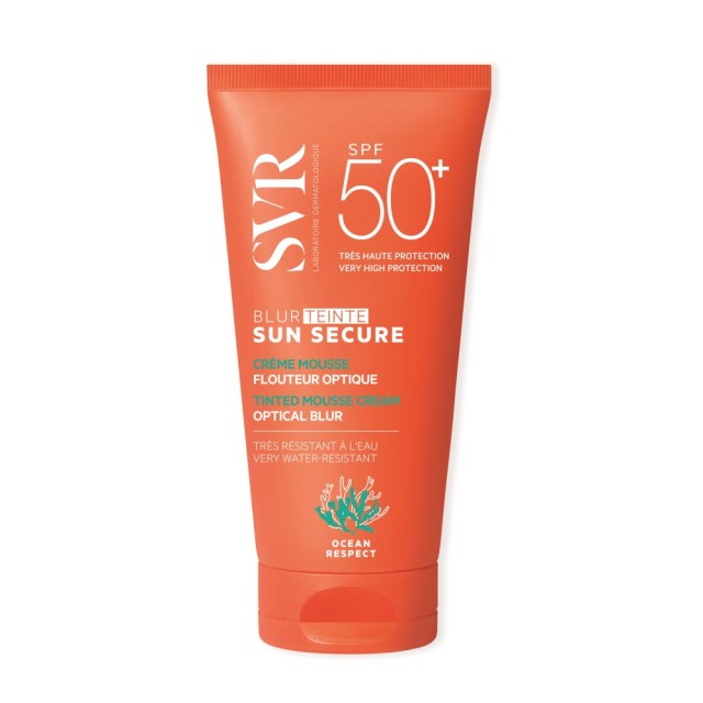 SVR Sun Secure Blur SPF50+ Tinted 50ml (Αντηλιακή Κρέμα Προσώπου με Ματ Αποτέλεσμα & Χρώμα)