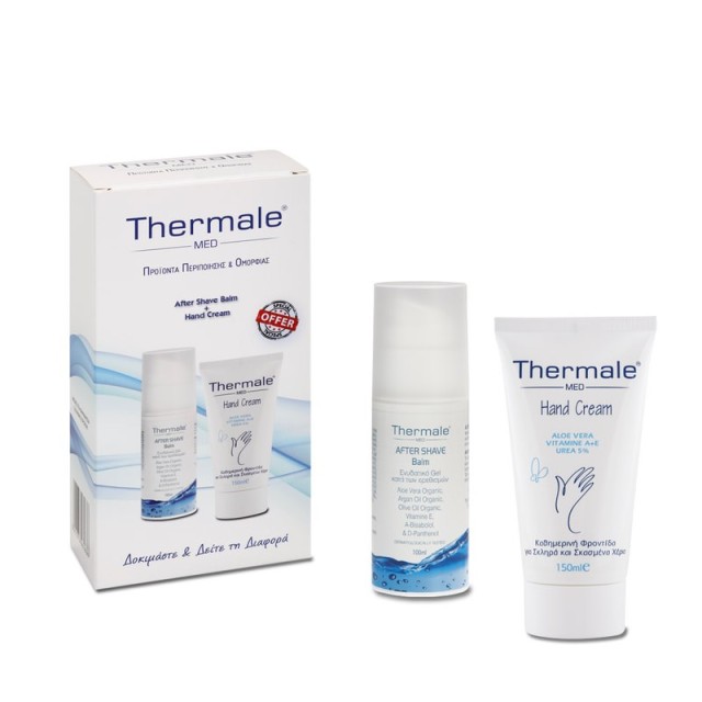 Thermale Med SET After Shave Balm 100ml & Hand Cream 150ml (ΣΕΤ με Ενυδατικό Τζελ Κατά των Ερεθισμών για Μετά το Ξύρισμα & Κρέμα Χεριών)