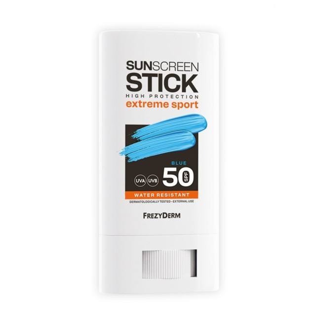 Frezyderm Sunscreen Stick Extreme Sport Blue SPF50 20ml (Αντηλιακό Στικ για Extreme Sports με Έντονη Μπλε Απόχρωση)