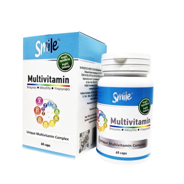 AM Health Smile Multivitamin 60caps (Πολυβιταμινούχο Συμπλήρωμα Διατροφής)