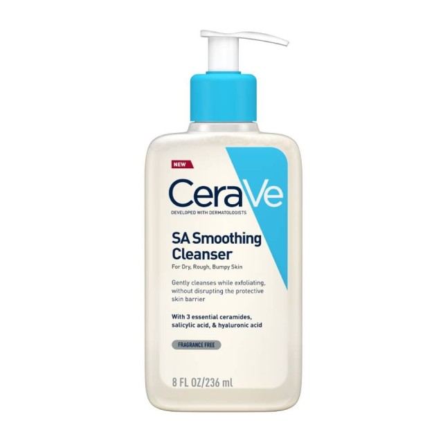 CeraVe SA Smoothing Cleanser 236ml (Τζελ Καθαρισμού Προσώπου & Σώματος για Ξηρή Επιδερμίδα) 