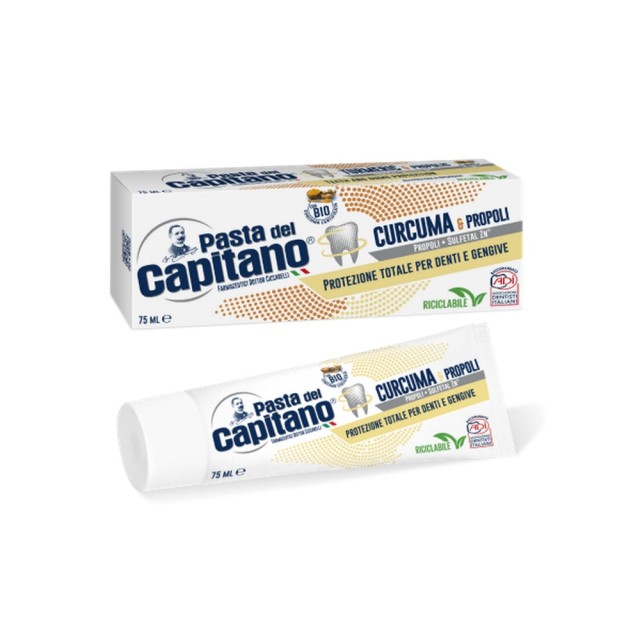 Pasta Del Capitano Turmeric & Propolis Toothpaste 75ml