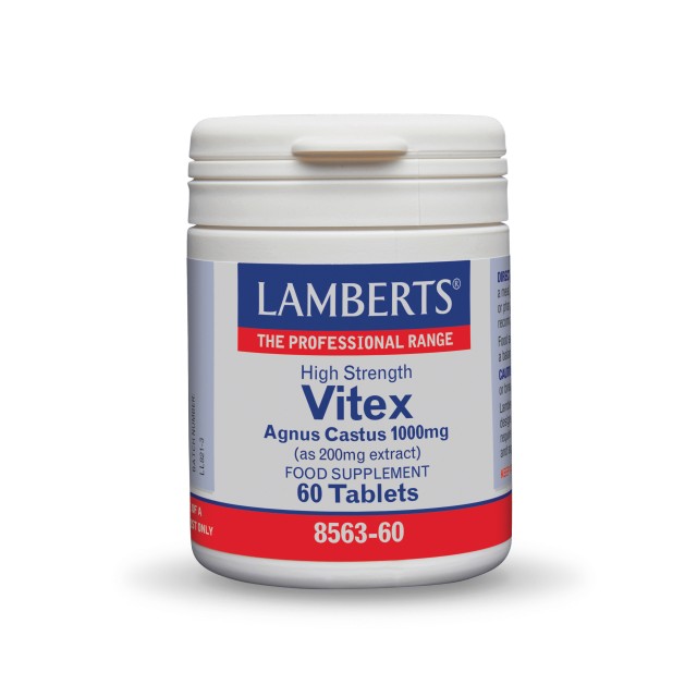 Lamberts Vitex Agnus Castus 1000mg 60tabs (Υψηλής Ισχύος Τιτλοδοτημένο Εκχύλισμα Λυγαριάς)