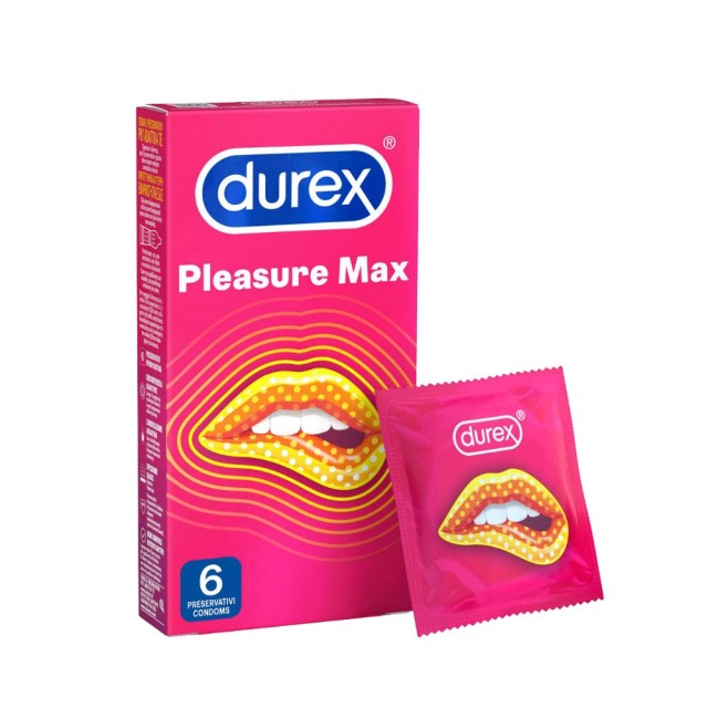 Durex Pleasure Max 6τεμ (Προφυλακτικά με Κουκίδες & Ραβδώσεις)