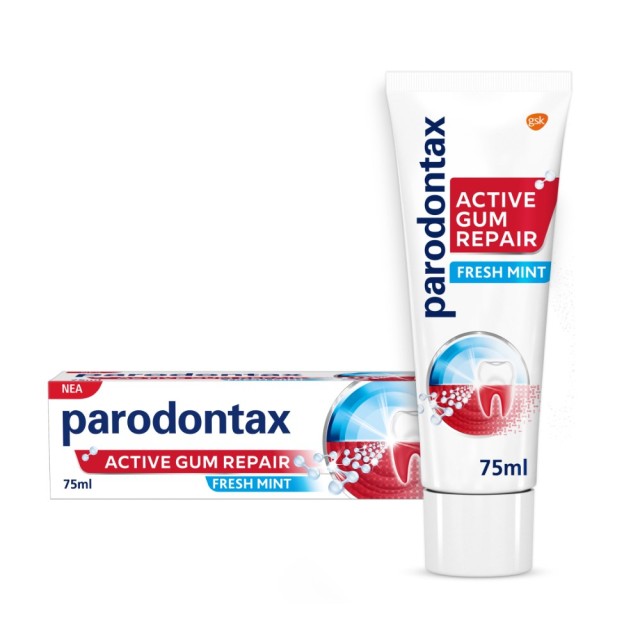 Parodontax Active Gum Repair Fresh Mint 75ml (Οδοντόκρεμα για την Αποκατάσταση των Ούλων που Αιμορρα