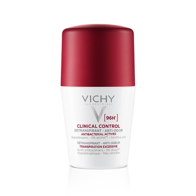 Vichy Deodorant Clinical Control 96h Roll On 50ml (Γυναικείο Αποσμητικό για την Υπερβολική Εφίδρωση)