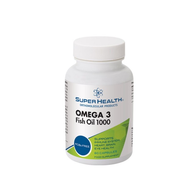 Super Health Omega 3 Fish Oil 1000 60caps (Συμπλήρωμα Διατροφής με Λιπαρά Οξέα)