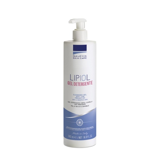 Galenia Skin Care Lipiol Cleansing Gel 500ml (Ήπιο Καθαριστικό Σώματος, Προσώπου & Τριχωτού Κεφαλής)