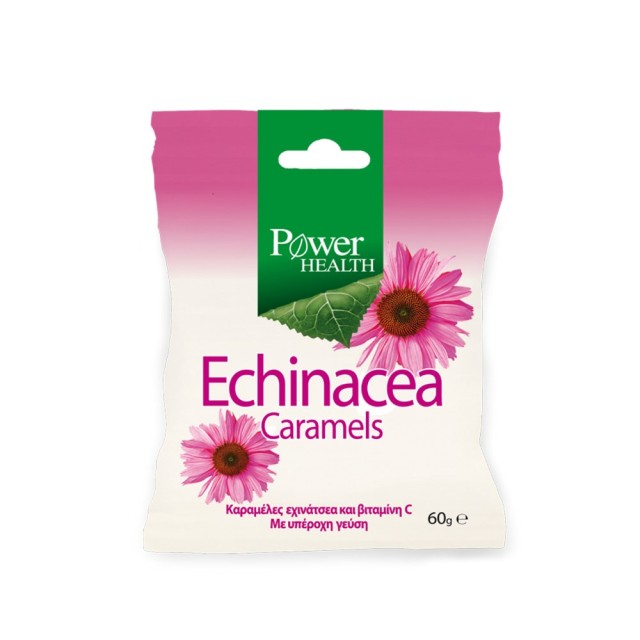 Power Health Echinacea Caramels 60gr (Καραμέλες Εχινάτσεα & Βιταμίνη C)